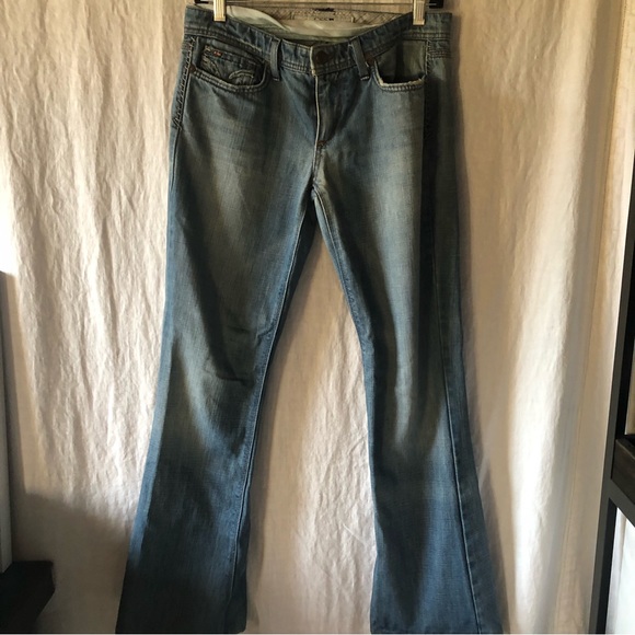 Joe's Jeans Denim - Joe’s jean weathered distressed flare jean low rise little stretch size 28(27)